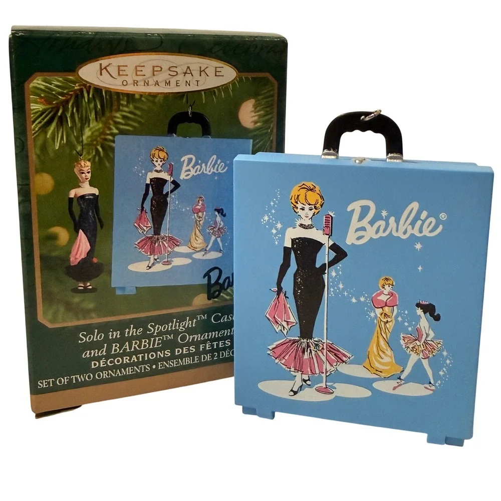 Hallmark 2003 Keepsake Barbie Solo in the Spotlight Case and Ornament Set